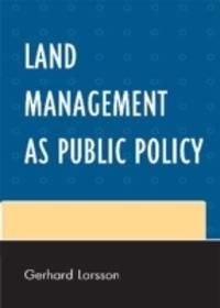 Land management as public policy | 1:a upplagan