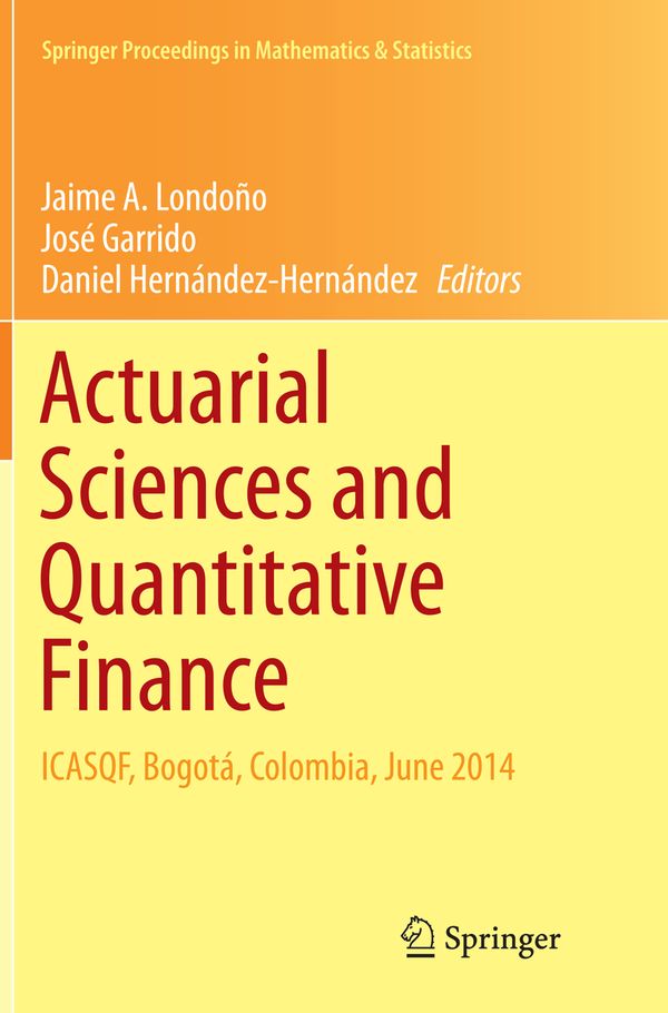 Actuarial Sciences and Quantitative Finance | 1:a upplagan