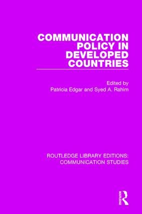 Communication Policy in Developed Countries | 1:a upplagan
