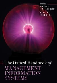 The Oxford Handbook of Management Information Systems | 0:e upplagan