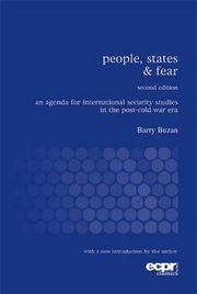 People, States & Fear: An Agenda for International Security Studies in the Post-Cold War Era