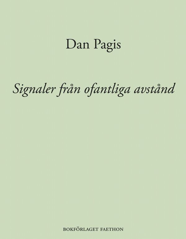 Signaler från ofantliga avstånd | 0:e upplagan