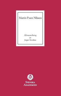 Martin P:son Nilsson : Minnesteckning | 0:e upplagan