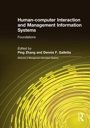 Human-computer Interaction and Management Information Systems: Foundations | 1:a upplagan