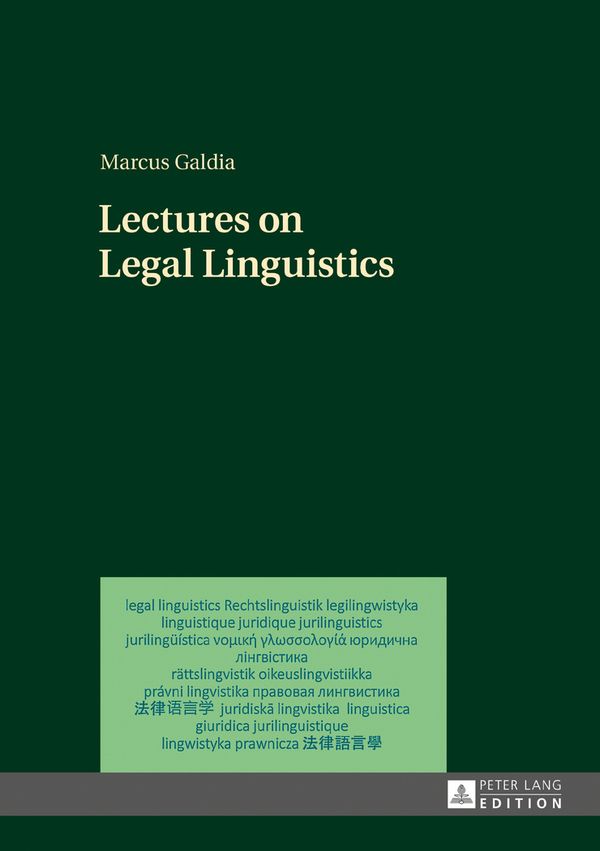 Lectures on Legal Linguistics | 0:e upplagan