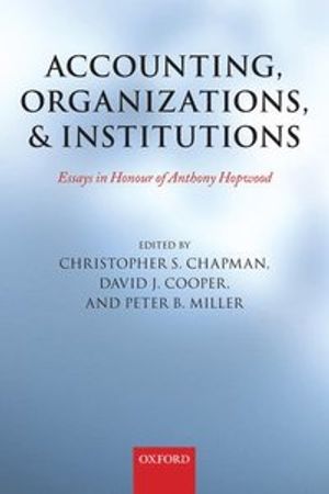 Accounting, Organizations, and Institutions