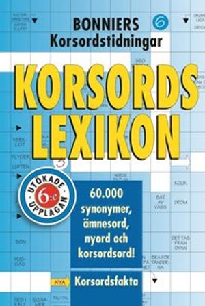 Korsordslexikon, 6:e upplagan | 6:e upplagan