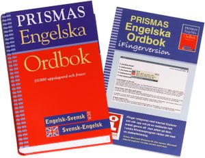 Prismas engelska ordbok : engelsk-svensk, svensk-engelsk, grammatik : 85000 uppslagsord och fraser | 1:a upplagan