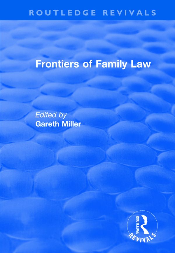 Frontiers of Family Law | 1:a upplagan