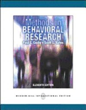 Methods in Behavioral Research | 11:e upplagan