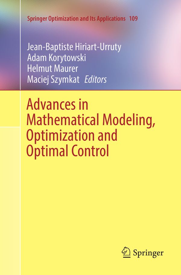 Advances in Mathematical Modeling, Optimization and Optimal Control | 1:a upplagan