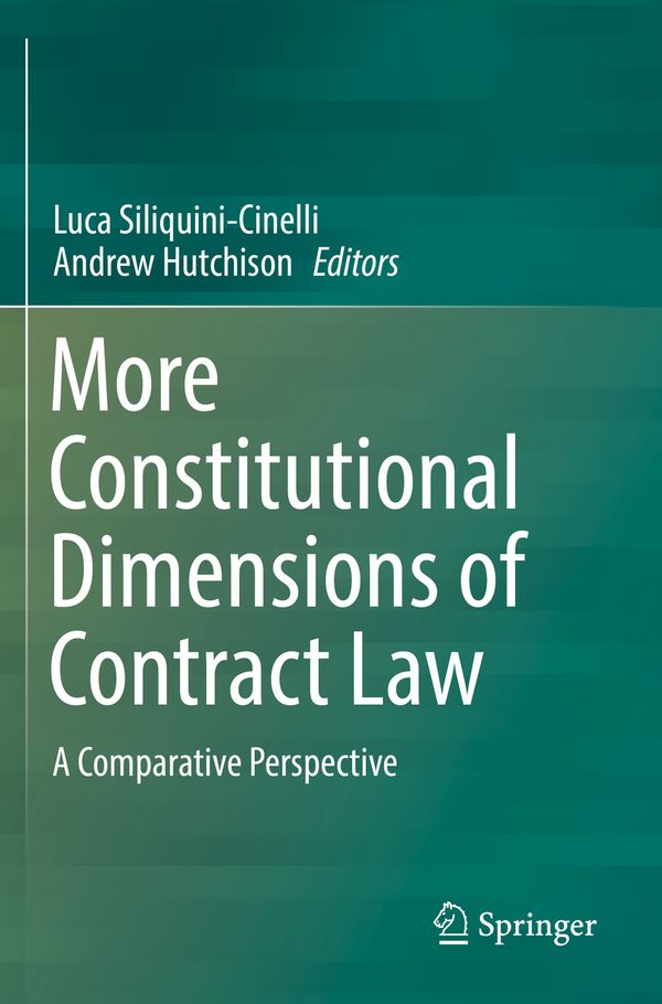 More Constitutional Dimensions of Contract Law | 1:a upplagan