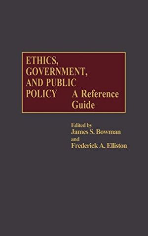 Ethics, Government, and Public Policy