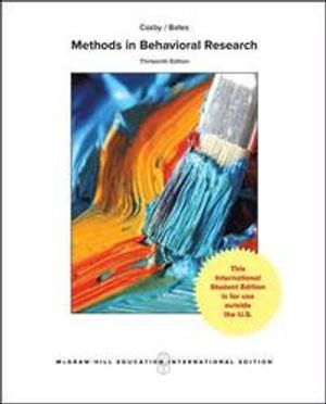 Methods in Behavioral Research | 13:e upplagan