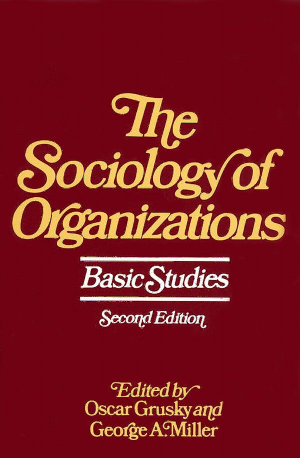 Sociology of Organizations | 81 002:a upplagan