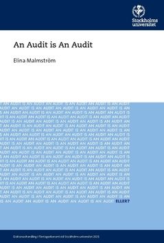 An Audit is An Audit | 0:e upplagan