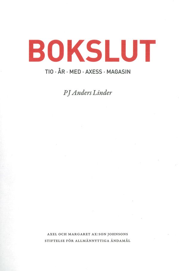 Bokslut | 0:e upplagan