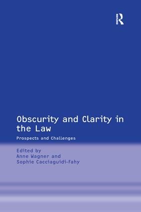 Obscurity and Clarity in the Law | 1:a upplagan
