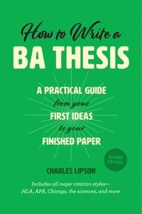 How to Write a Ba Thesis | 0:e upplagan