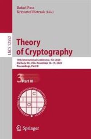 Theory of Cryptography | 1:a upplagan