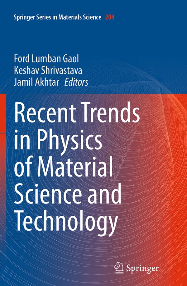 Recent Trends in Physics of Material Science and Technology | 1:a upplagan