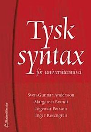 Tysk syntax för universitetsnivå | 1:a upplagan