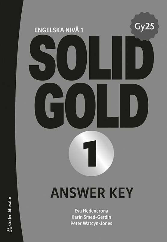 Solid Gold 1 Answer Key | 2:a upplagan