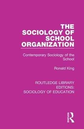 The Sociology of School Organization | 1:a upplagan
