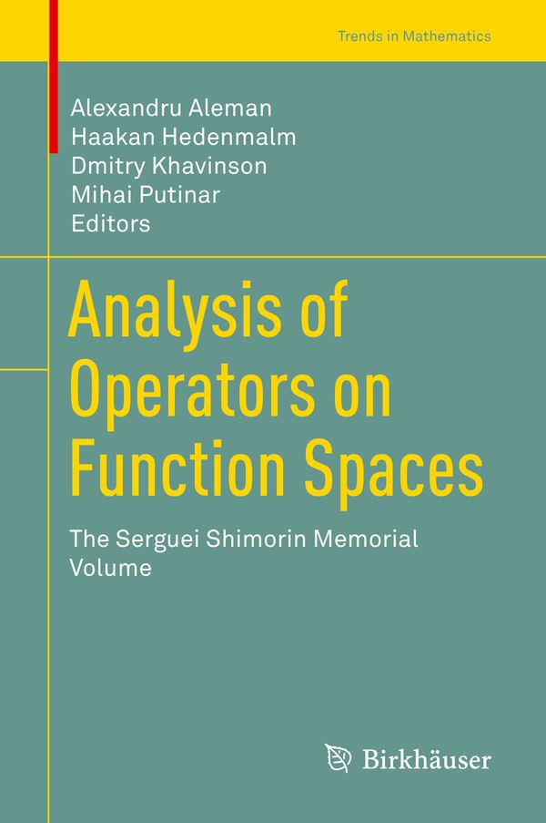 Analysis of Operators on Function Spaces | 1:a upplagan