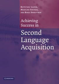 Achieving Success in Second Language Acquisition | 0:e upplagan