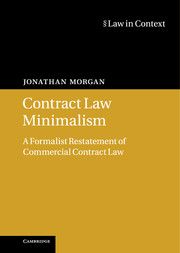 Contract Law Minimalism | 0:e upplagan