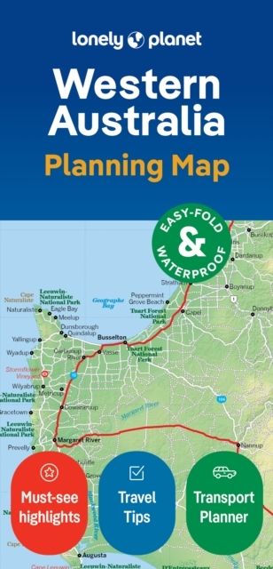Lonely Planet Western Australia Planning Map | 0:e upplagan