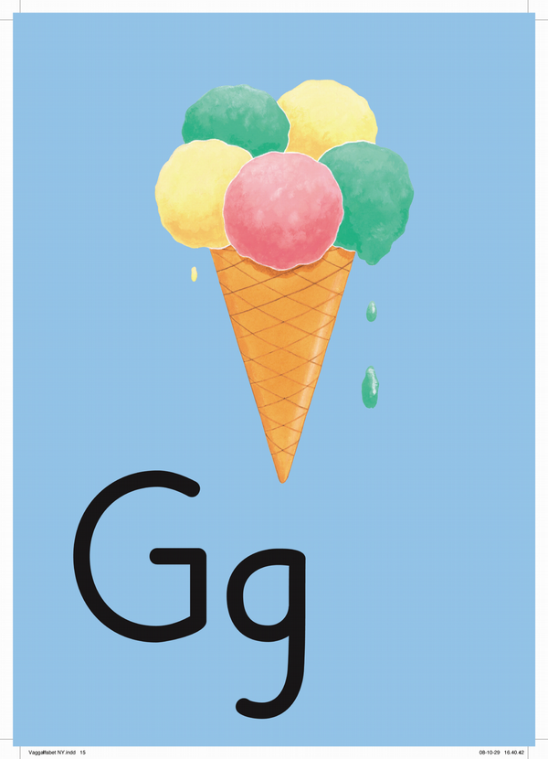 Bokstavsriket Väggalfabet | 1:a upplagan