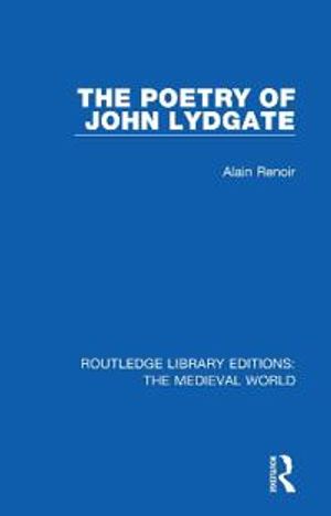 The Poetry of John Lydgate | 1:a upplagan