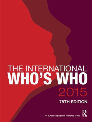 The International Who's Who 2015 | 78:e upplagan