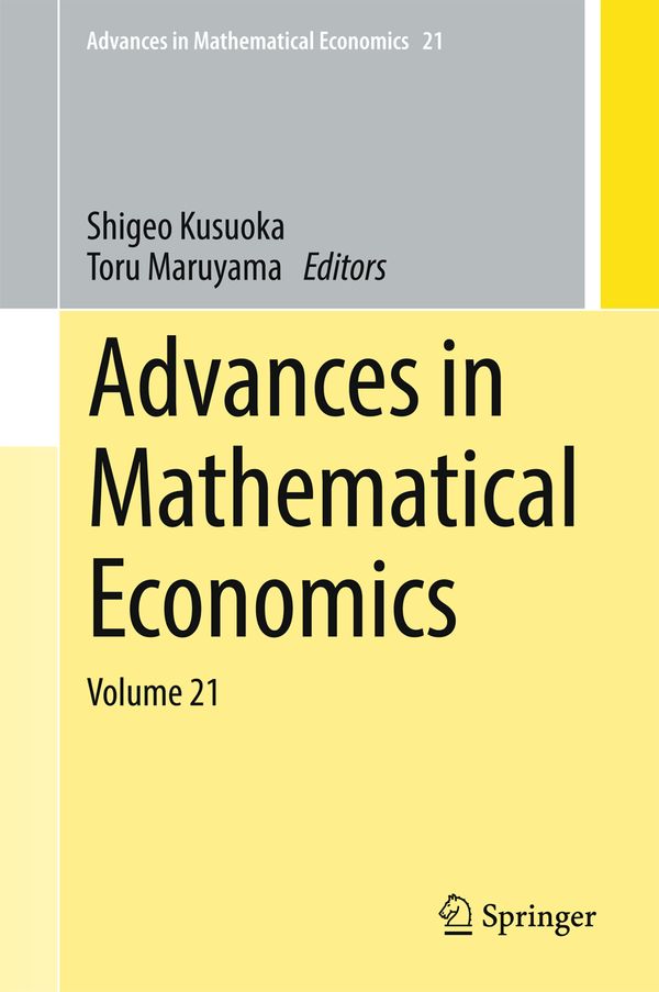 Advances in Mathematical Economics | 1:a upplagan