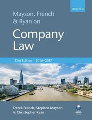 Mayson, french & ryan on company law