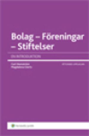 Bolag - föreningar - stiftelser | 8:e upplagan