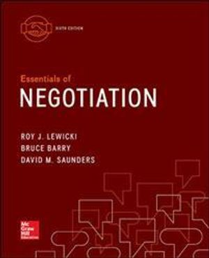 Essentials of Negotiation