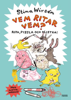 Vem ritar vem? : pysselbok med klistermärken