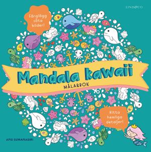 Mandala kawaii - Målarbok