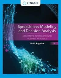 Spreadsheet Modeling & Decision Analysis