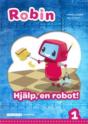 Robin åk 1 Läsebok röd Hjälp, en robot! | 1:a upplagan