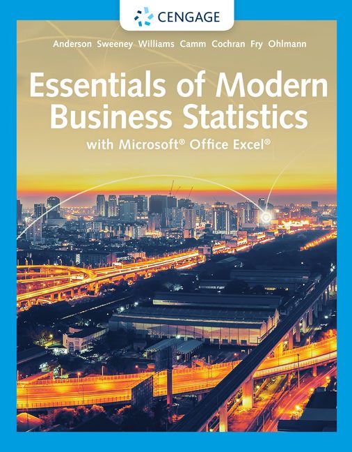 Essentials of Modern Business Statistics with Microsoft® Excel® | 8:e upplagan