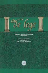 Uppsala-Minnesota Colloquium : law, culture and values | 1:a upplagan