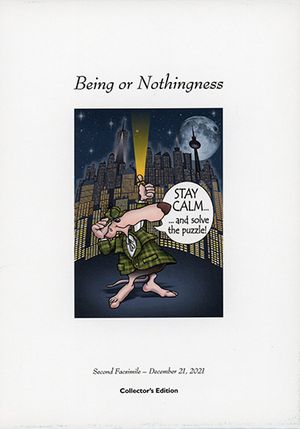 Second Facsimile of the Collector's Edition of Being or Nothingness by Joe K (Giacomo Oreglia)