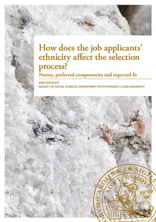 How does the job applicants' ethnicity affect the selection process? | 0:e upplagan