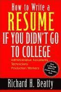 How to Write a Resume if You Didn't Go to College