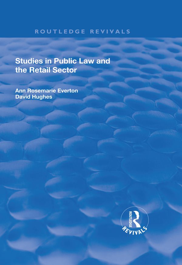 Studies in Public Law and the Retail Sector | 1:a upplagan