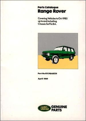 Range rover 1970-85 parts catalogue